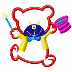 Teddy Embroidery Design 10